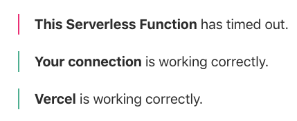 Serverless Function Timeout Error