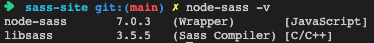 node-sass 버전