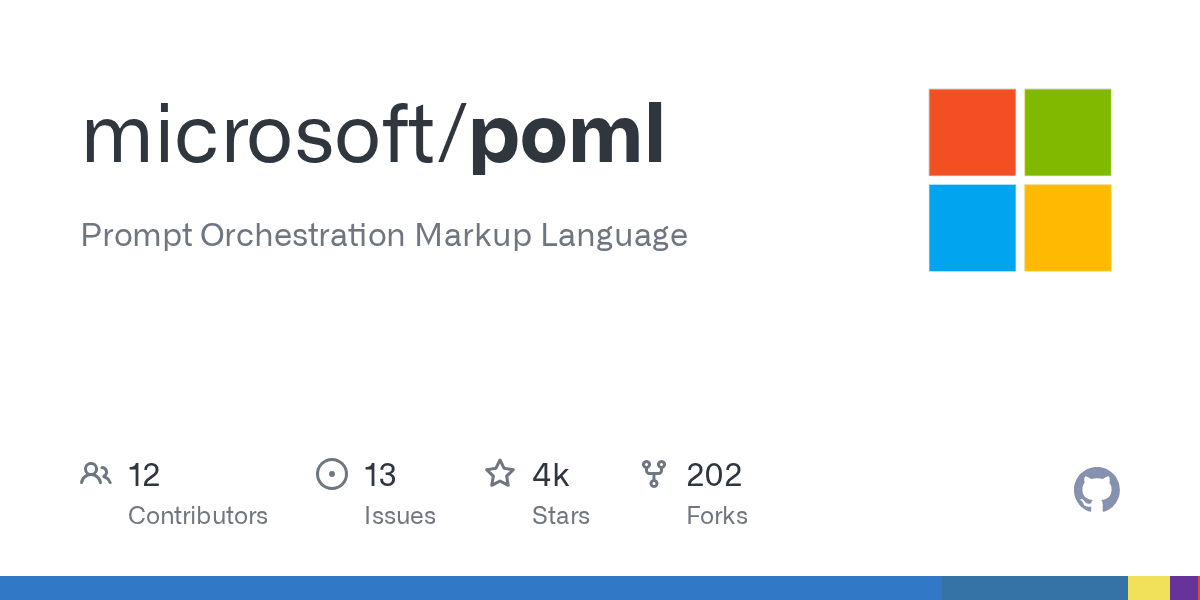 GitHub - microsoft/poml: Prompt Orchestration Markup Language